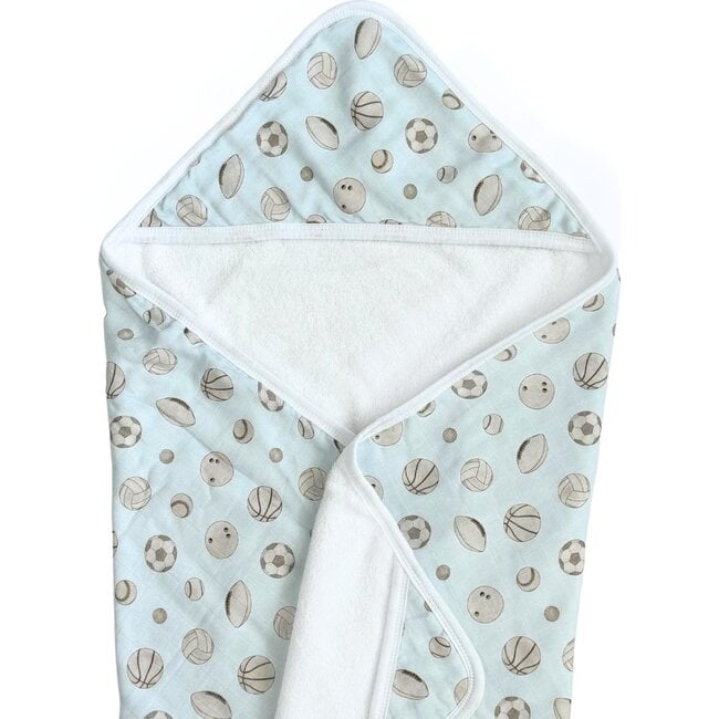 Hooded Towel in Baby Ballers