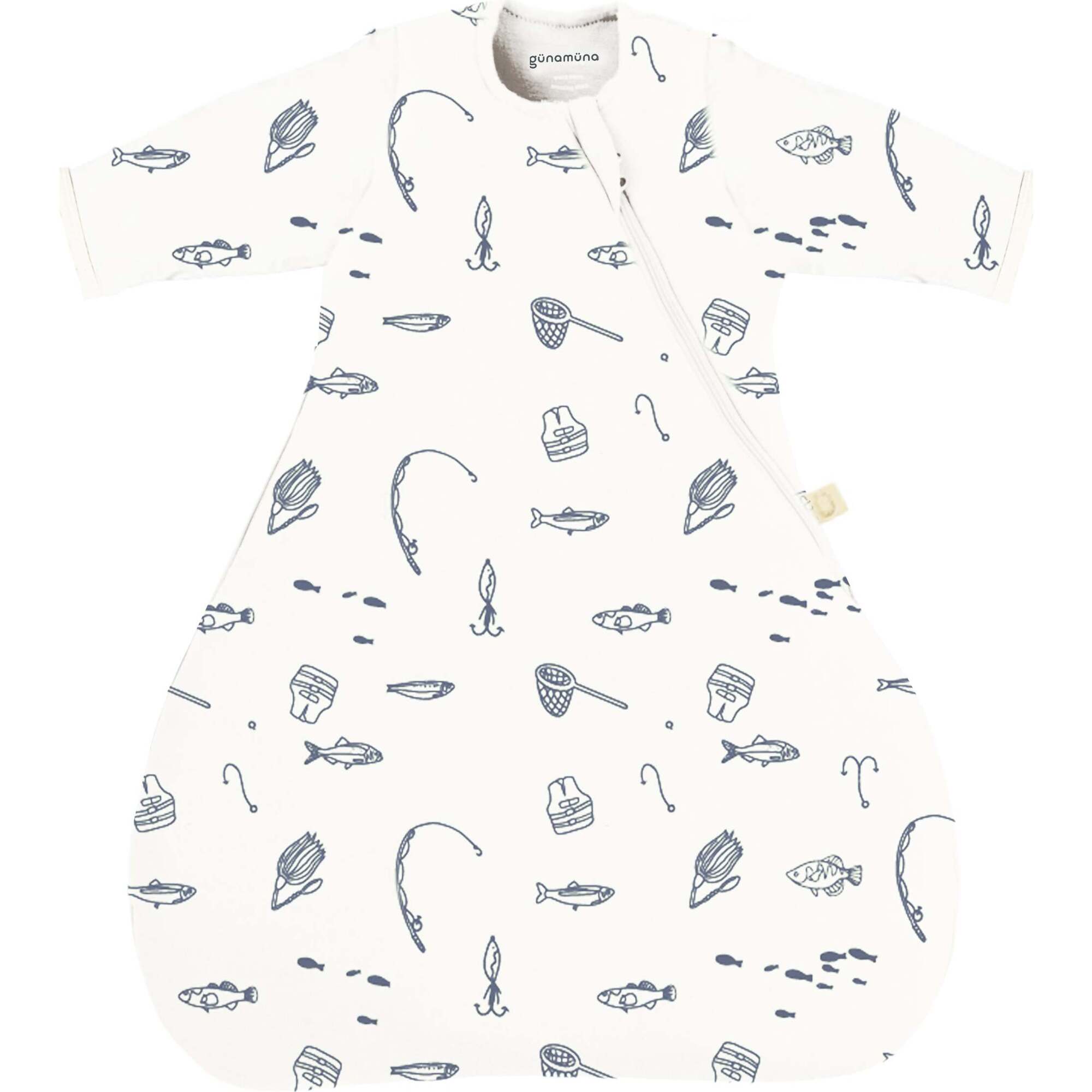 Long Sleeve Transitional Swaddle 1.0 TOG, Fishing - Swaddles - 1