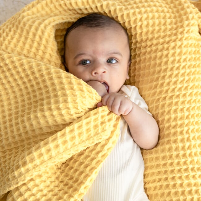 Waffle Baby Blanket Sunshine - Swaddles - 3