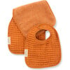 Reversible Bib + Burp Set Pumpkin - Burp Cloths - 1 - thumbnail