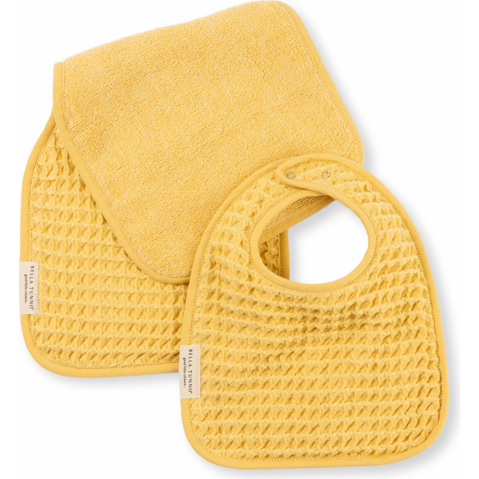 Reversible Bib + Burp Set Sunshine - Burp Cloths - 1