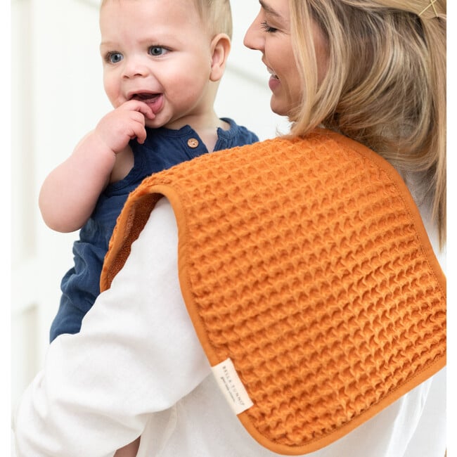 Reversible Bib + Burp Set Pumpkin - Burp Cloths - 3