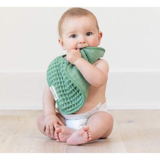 Reversible Bib + Burp Set Sea Foam - Burp Cloths - 3