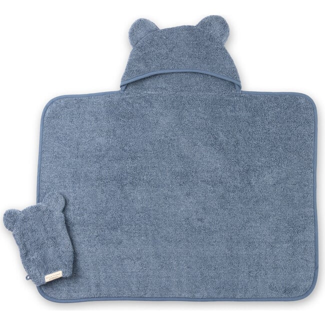 Hooded Towel + Wash Mitt Set Rain