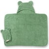 Hooded Towel + Wash Mitt Set Sea Foam - Towels - 1 - thumbnail