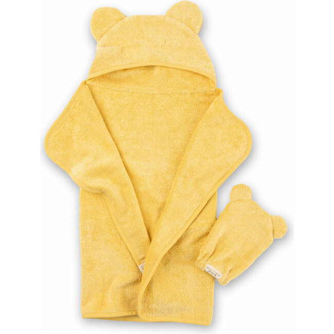 Hooded Towel + Wash Mitt Set Sunshine - Towels - 2