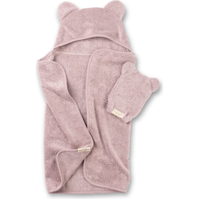 Hooded Towel + Wash Mitt Set Orchid - Towels - 2