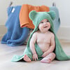 Hooded Towel + Wash Mitt Set Sea Foam - Towels - 5