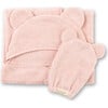 Hooded Towel + Wash Mitt Set Blush - Towels - 3