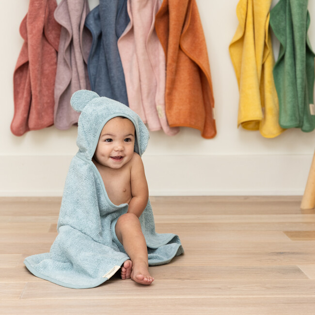 Hooded Towel + Wash Mitt Set Fog - Towels - 3