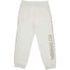 Logo Sweatpants, White - Sweatpants - 1 - thumbnail