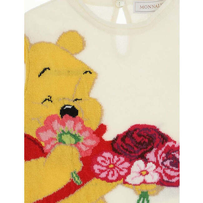 Winnie the Pooh Knitted Sweater, Ivory - Sweaters - 2