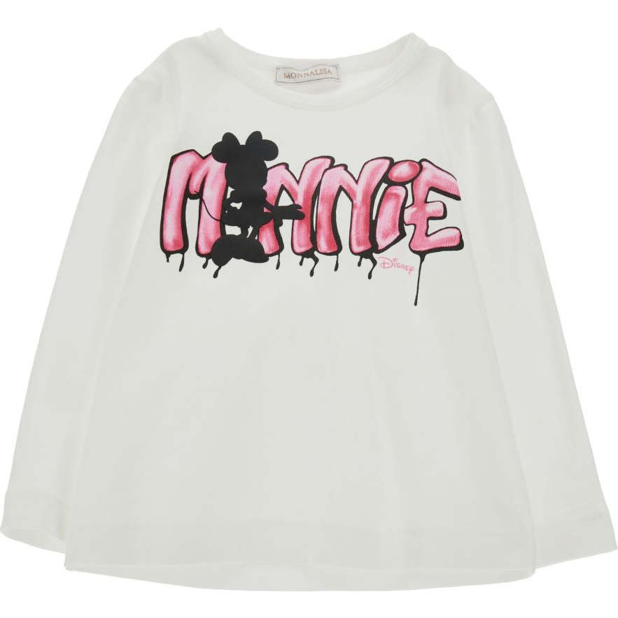 Minnie Mouse Spray T-Shirt, White - T-Shirts - 1
