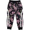 Floral Print Sweatpants, Black - Sweatpants - 1 - thumbnail