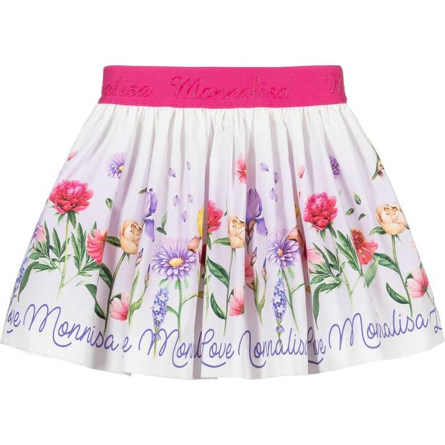 Floral Logo Skirt, Multi