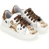 Chipmunk Print Sneakers, White - Sneakers - 1 - thumbnail