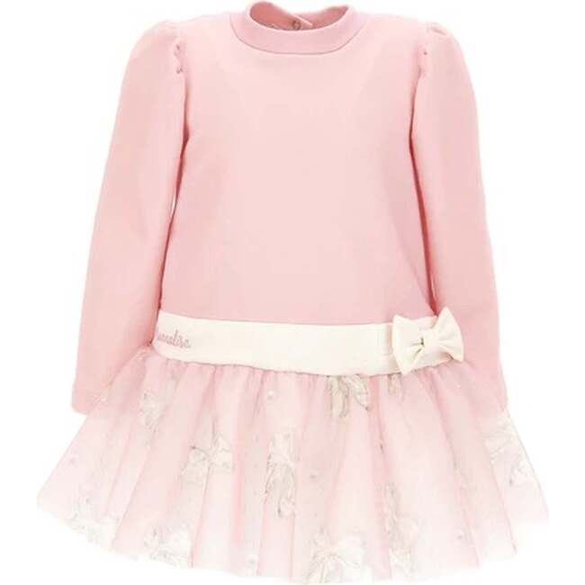 Cotton Bow Dress, Pink