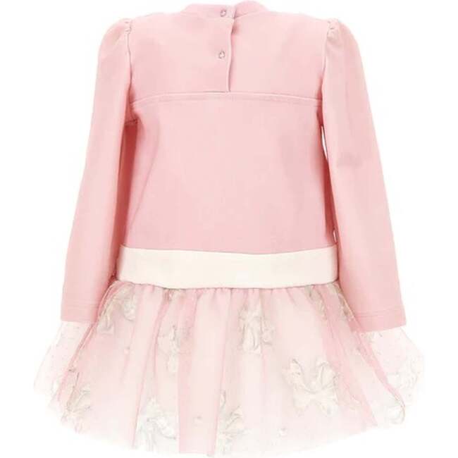 Cotton Bow Dress, Pink - Dresses - 2