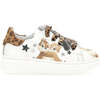 Chipmunk Print Sneakers, White - Sneakers - 4