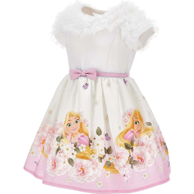 Floral Repunzel Dress, White - Dresses - 3