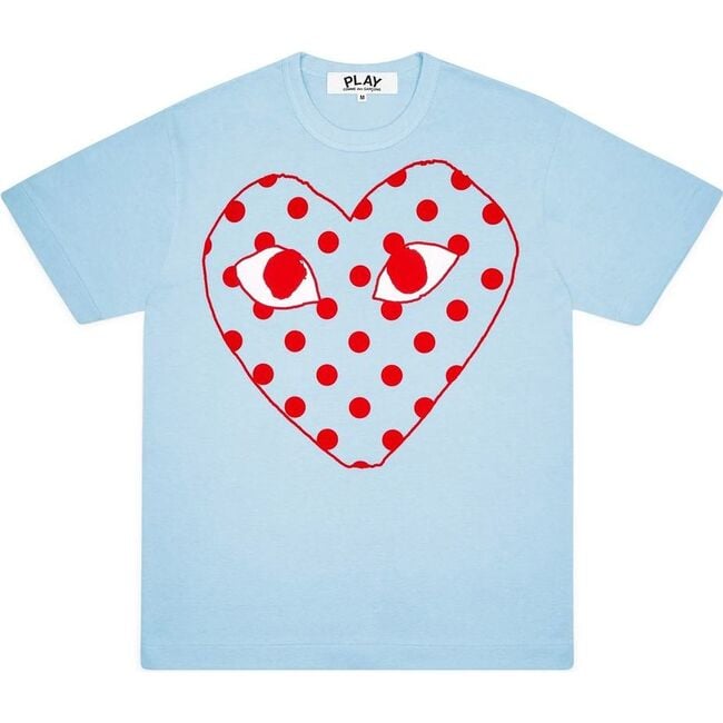 Polka Dot Heart T-Shirt, Blue