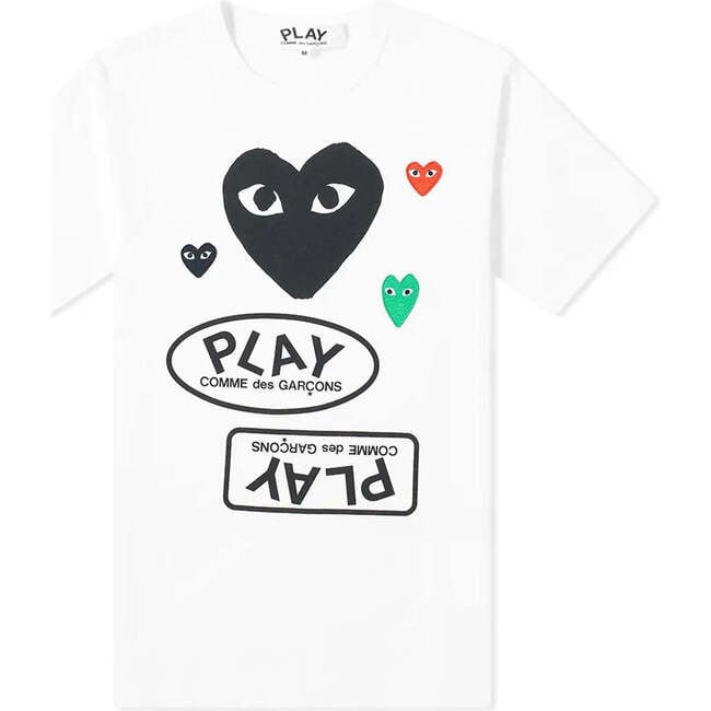 Play Hearts T-Shirts, White