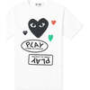 Play Hearts T-Shirts, White - T-Shirts - 1 - thumbnail