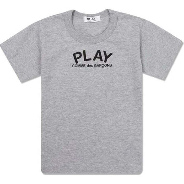 Play Graphic T-Shirt, Gray - Comme Des Garcons Tops | Maisonette