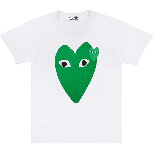 Play Double Heart T-Shirt, White