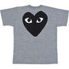 Play Heart T-Shirt, Gray - T-Shirts - 2