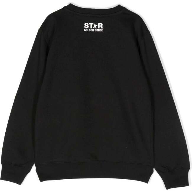 Half Star Sweatshirt, Black - Sweatshirts - 2