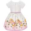 Floral Repunzel Dress, White - Dresses - 4