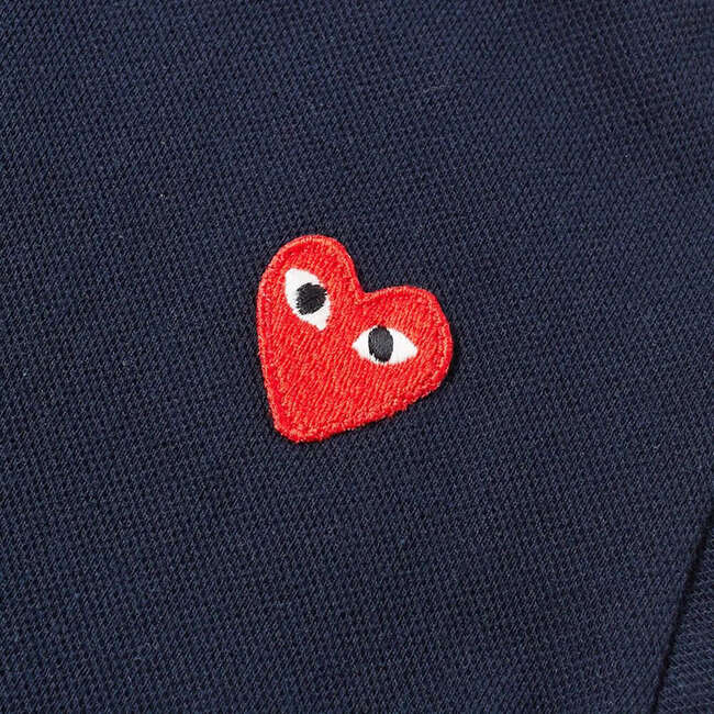 Heart Polo, Navy - Polo Shirts - 2