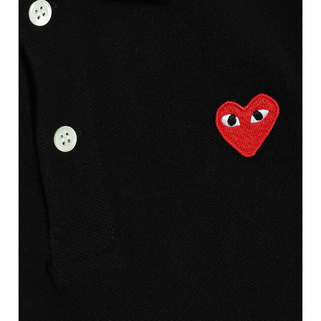 Heart Polo, Black - Polo Shirts - 3