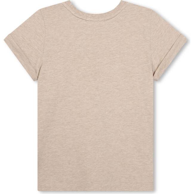 Logo Print Cotton T-Shirt, Pink - T-Shirts - 2