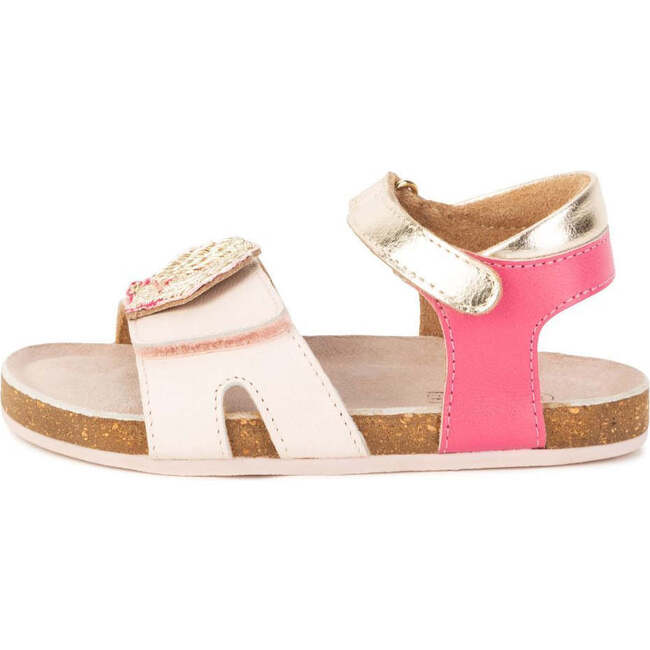 Crown Strap Sandals, Beige - Sandals - 4