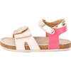 Crown Strap Sandals, Beige - Sandals - 4