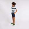 Striped Logo T-Shirt, White - T-Shirts - 3