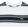 Striped Logo T-Shirt, White - T-Shirts - 4