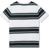 Striped Logo T-Shirt, White - T-Shirts - 5