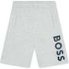 Side Logo Shorts, Gray - Shorts - 1 - thumbnail