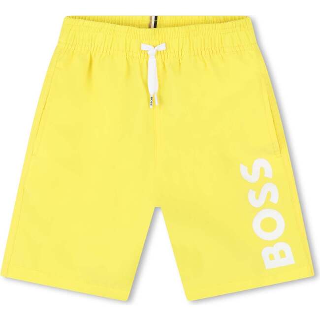 Side Logo Swimshorts, Yellow