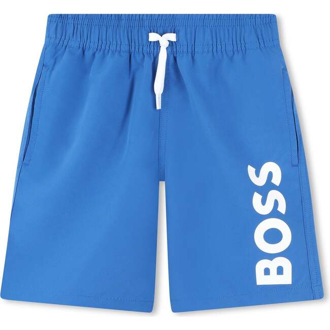 Side Logo Swimshorts, Blue