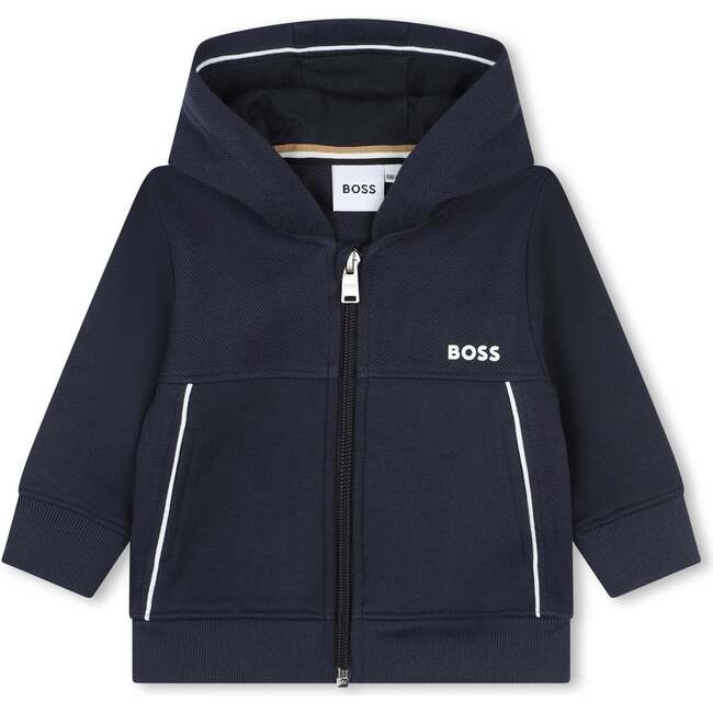 Side Stripe Logo Tracksuit, Navy - Mixed Apparel Set - 2