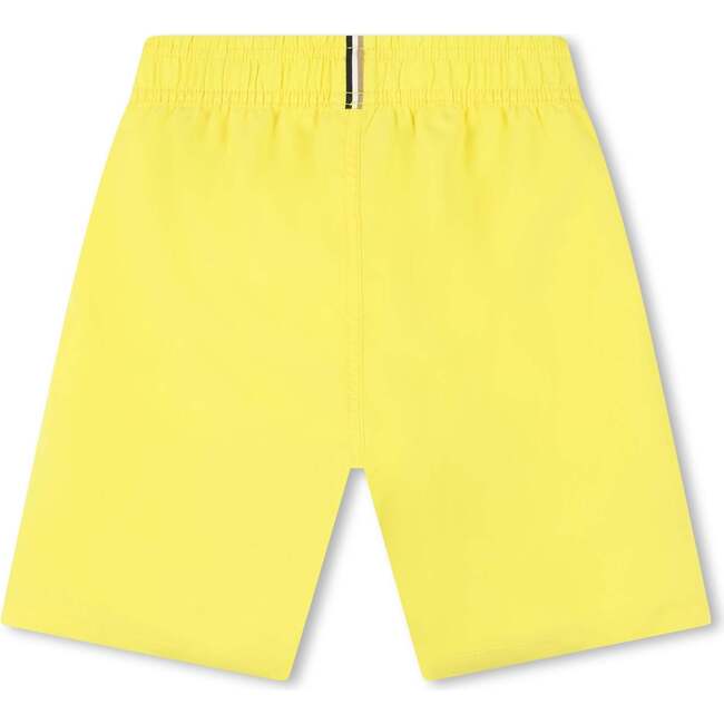 Side Logo Swimshorts, Yellow - Swim Trunks - 2