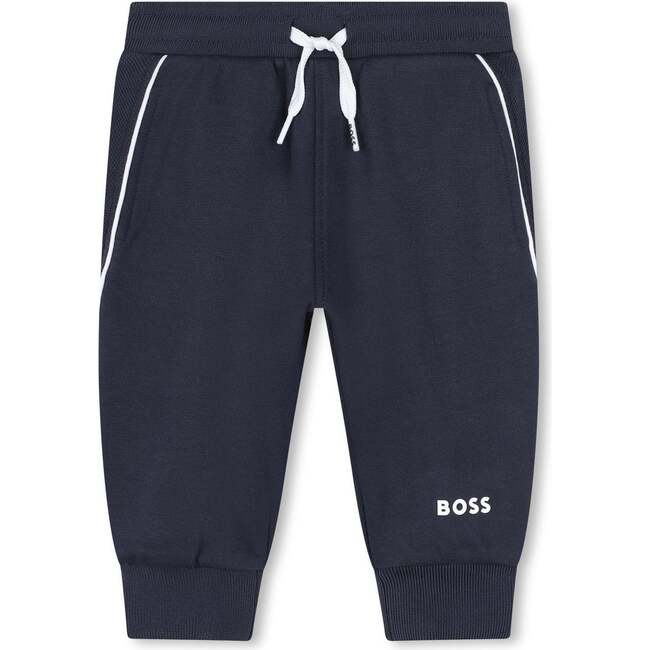 Side Stripe Logo Tracksuit, Navy - Mixed Apparel Set - 3