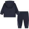 Side Stripe Logo Tracksuit, Navy - Mixed Apparel Set - 4