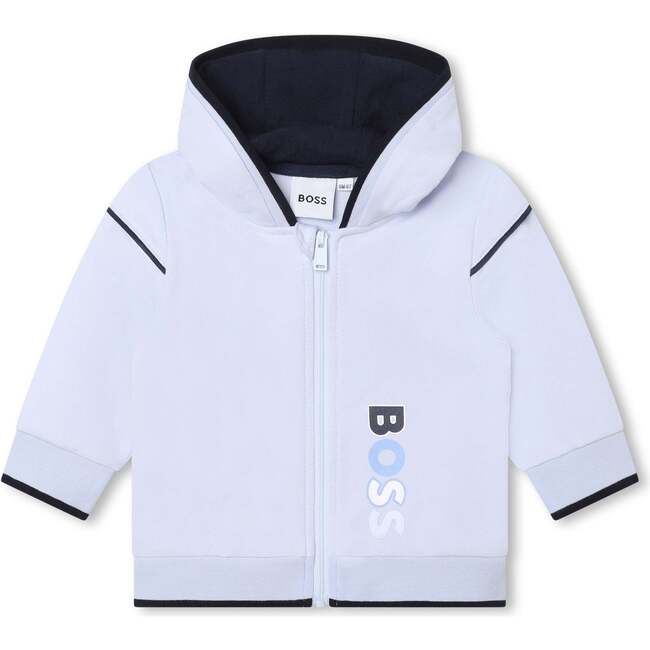 Logo Zip Up, Blue