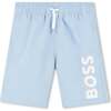 Logo Swimshorts, Light Blue - Swim Trunks - 1 - thumbnail