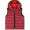 Reversible Logo Puffer Vest, Red - Puffers & Down Jackets - 2